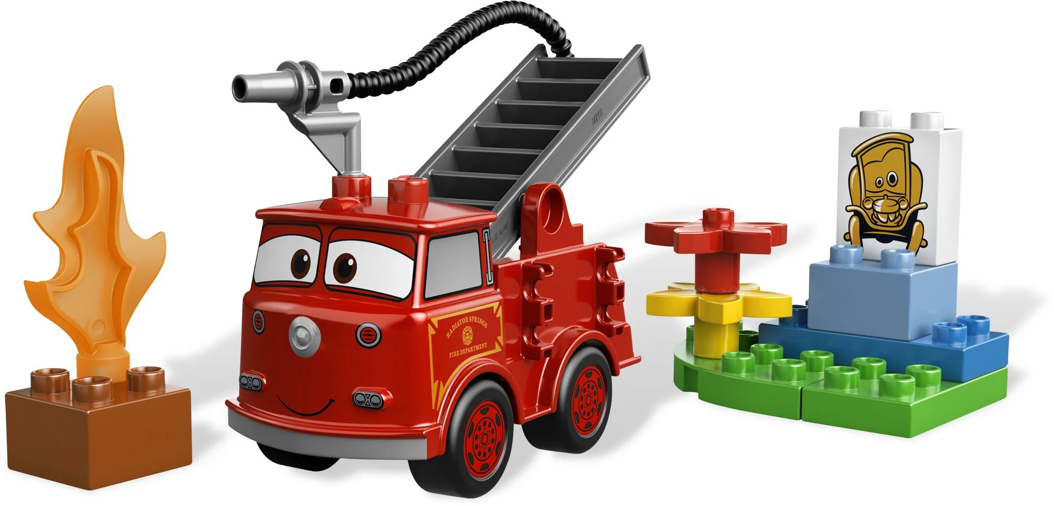 General Car Race Mobilization: Little Red Fire Vehicle 乐高 LEGO 6132