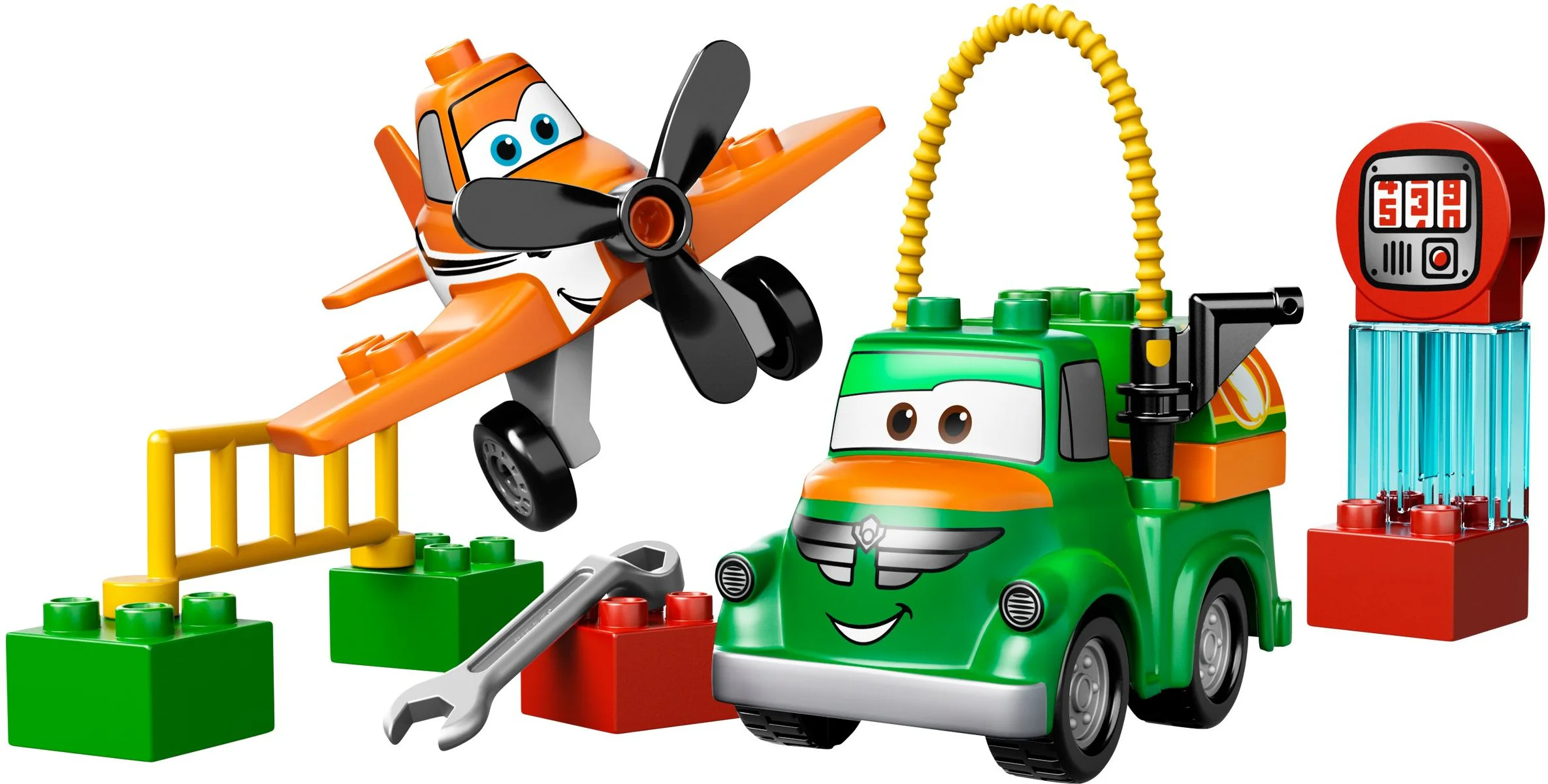 Total aircraft mobilization: Dusty and Chug 乐高 LEGO 10509
