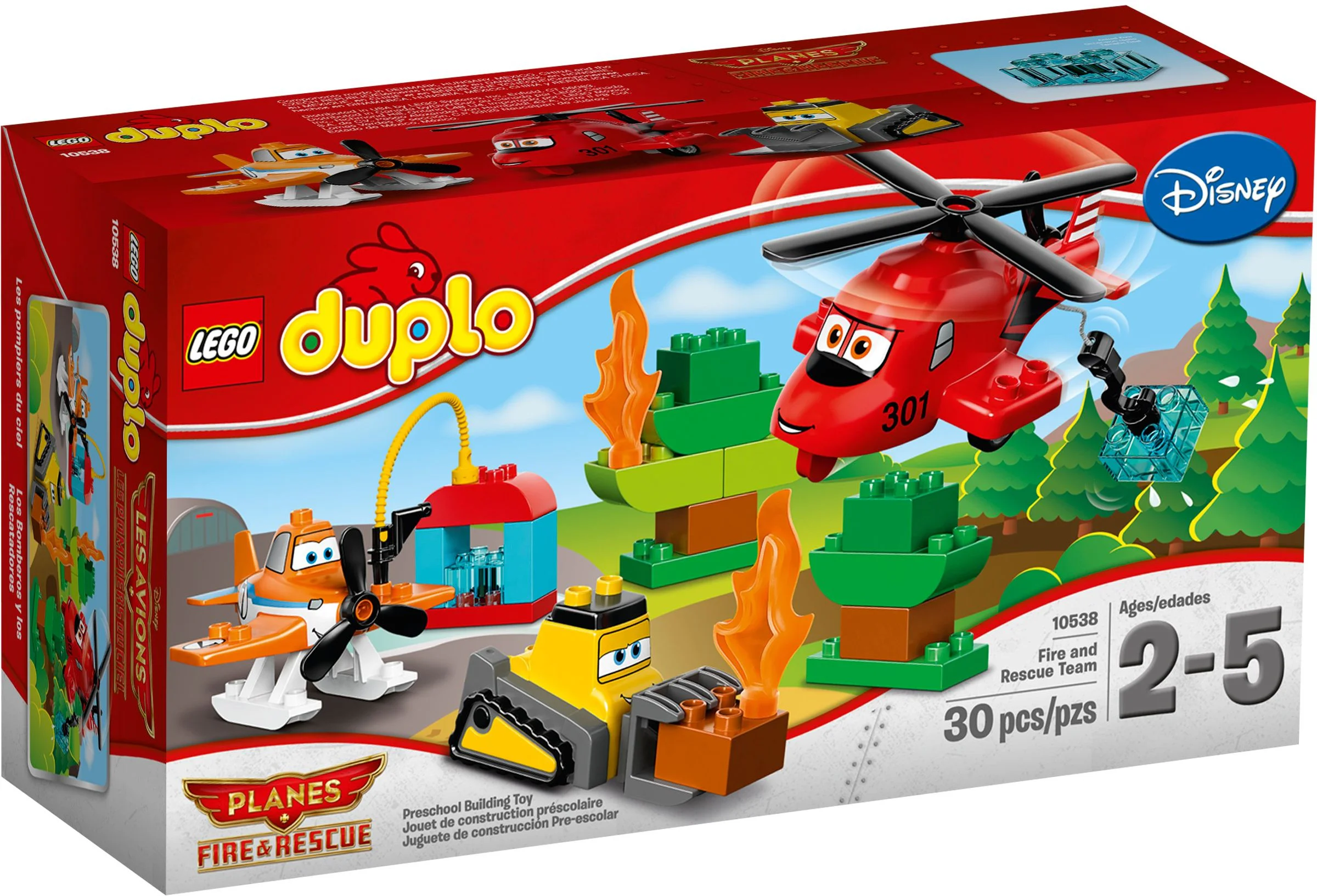 Total aircraft mobilization: Fire rescue team 乐高 LEGO 10538 image 2
