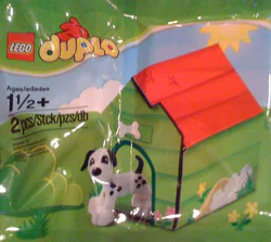 Puppy and kennel