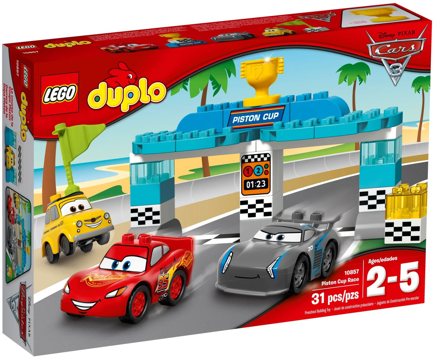 Car races are at 3: Pistol Cup 乐高 LEGO 10857 image 2