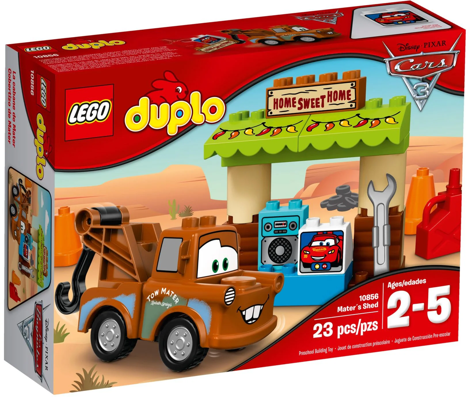 The racers are mobilizing 3:30 in the garage of Mater 乐高 LEGO 10856 image 4