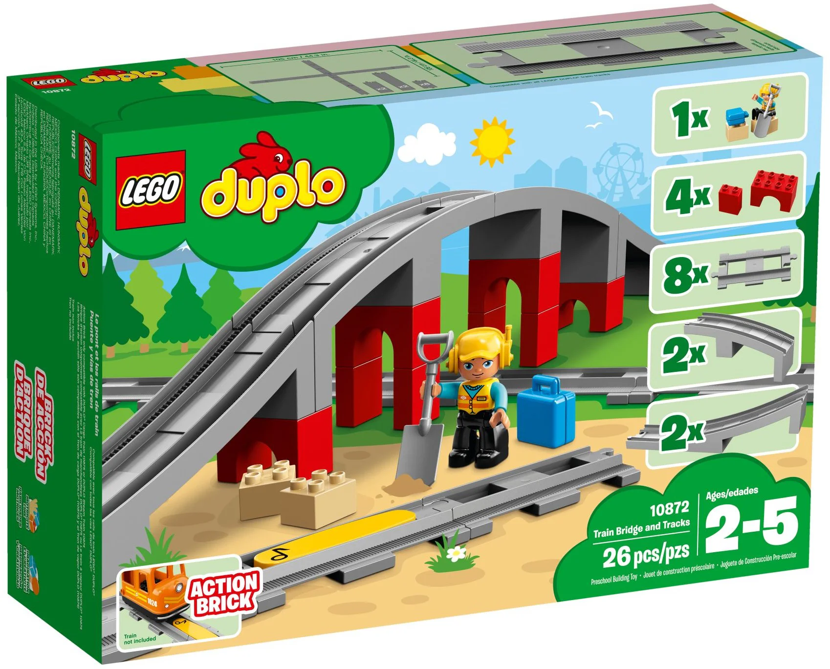 Train bridges and tracks 乐高 LEGO 10872 image 1