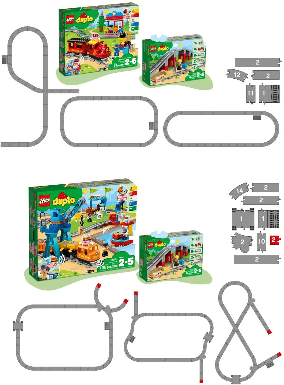 Train bridges and tracks 乐高 LEGO 10872 image 2