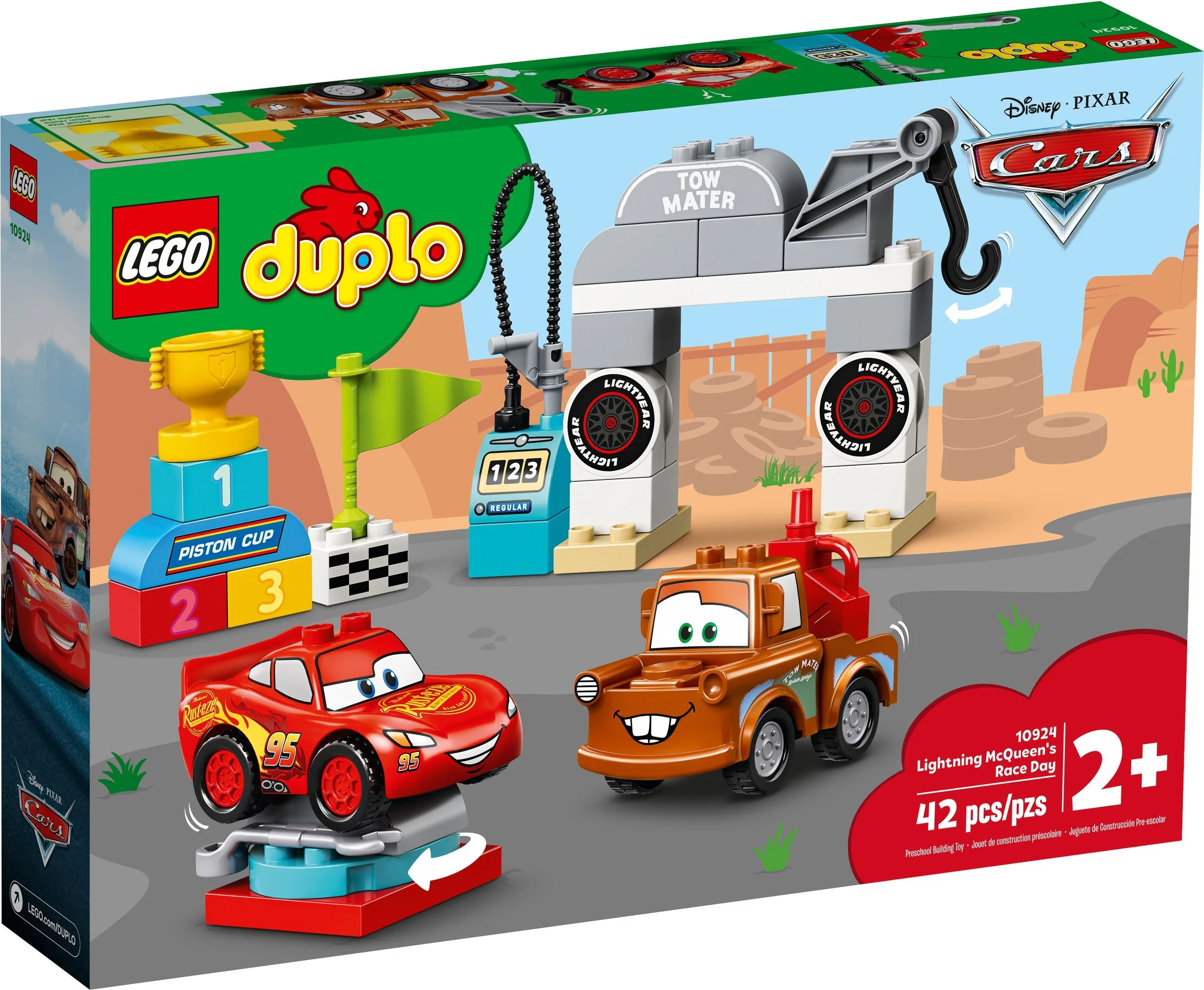 Motion in the race: Lightning McQueen's Race Day 乐高 LEGO 10924 image 2