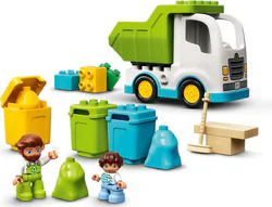 Garbage sorter green vehicle