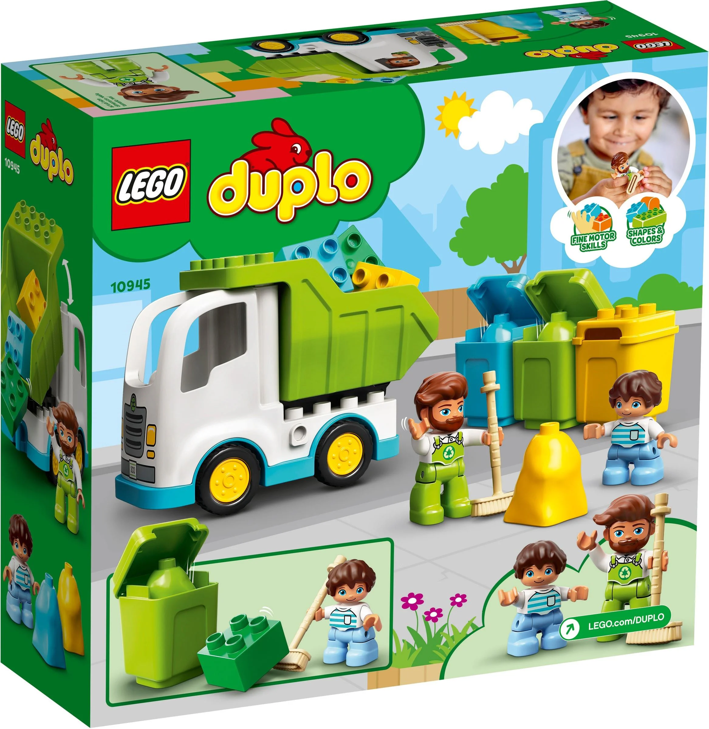 Garbage sorter green vehicle 乐高 LEGO 10945 image 13