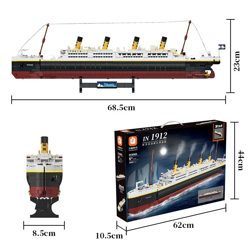 In memory of the sinking giant cruise ship 方橙积木 Forange FC6005 image 1