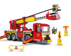 Scalp-up fire truck