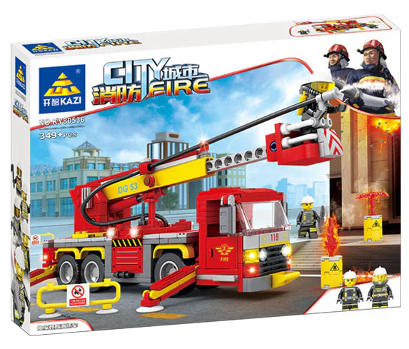 Scalp-up fire truck 开智 KAZI/高博乐 GBL KY80536 image 2