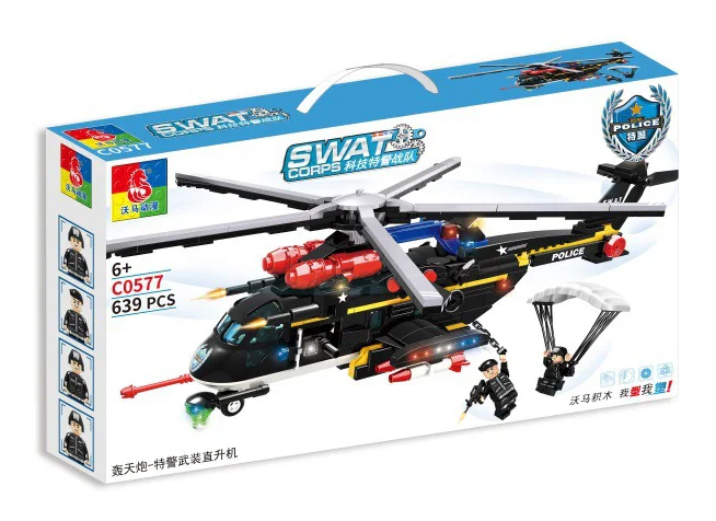Special Police Task Force: Thunder Cannon - Special Police Armed Helicopter 沃马动漫 WOMA C0577 image 1