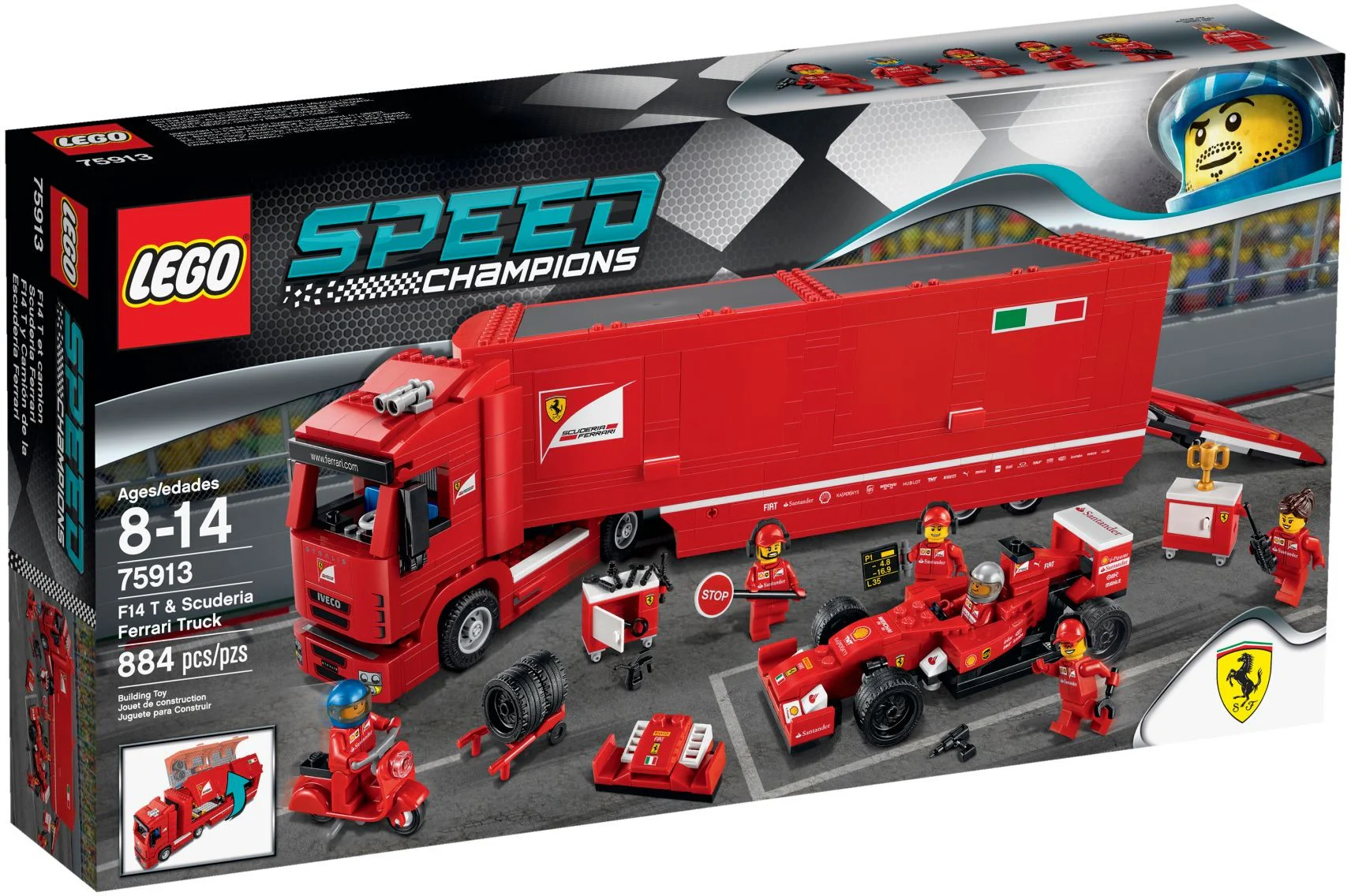 Truck, F14 T and Scuderia Ferrari 乐高 LEGO 75913 image 1