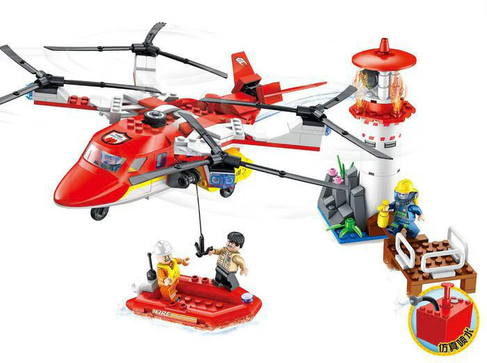Fire speed rescue: rescue the lighthouse crisis 方橙积木 Forange FC3106