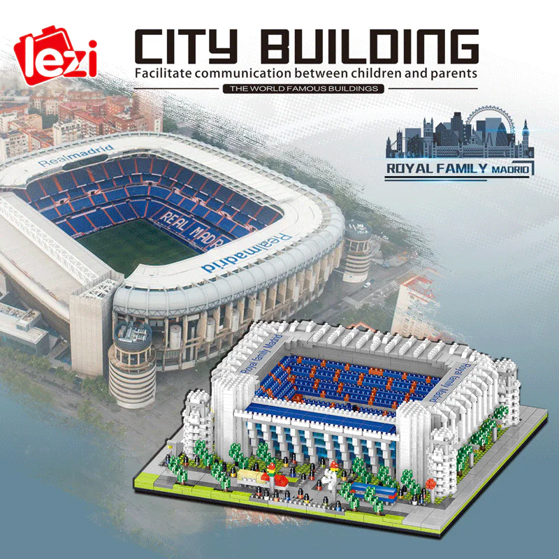 Madrid Royal Stadium Football Field 哲高 ZHEGAO LZ8027 image 2