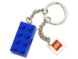 "8 x 2 Blue Brick Keychain"