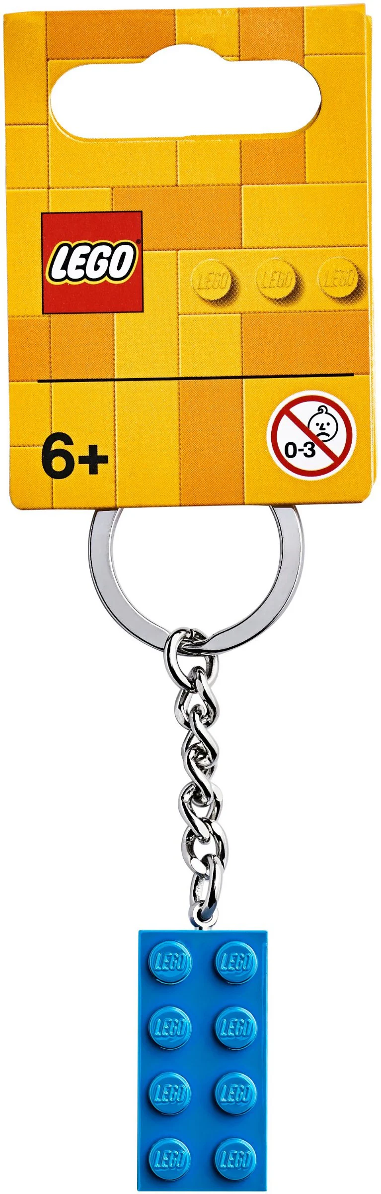 Two by Four Bright Blue Keychain 乐高 LEGO 853993 image 1