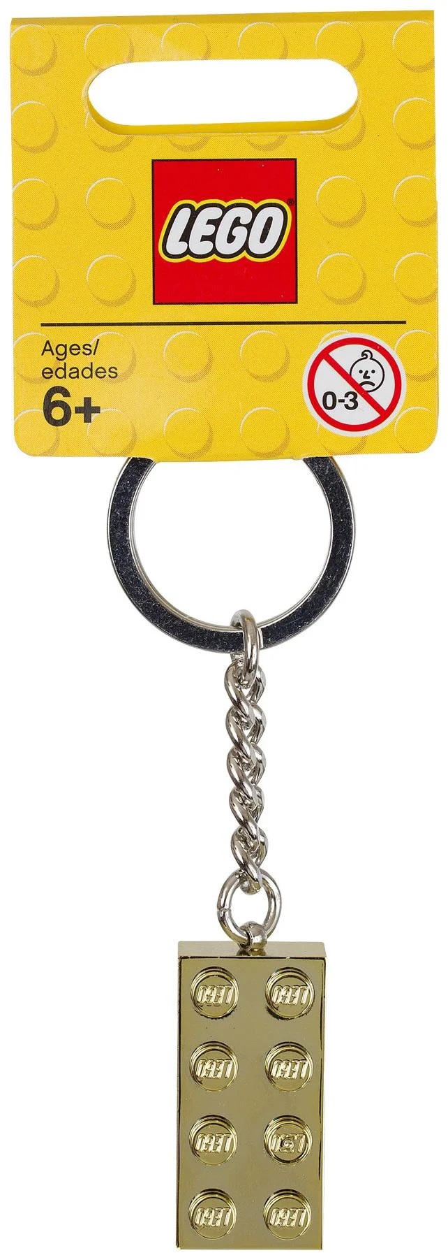 Two Times Four Golden Key Chain Necklace 乐高 LEGO 850808 image 1