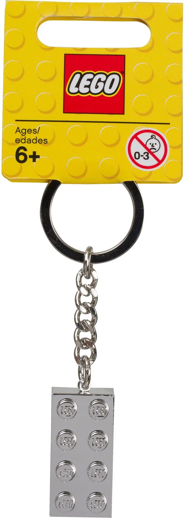 Two times four, Metal Brick Keychain 乐高 LEGO 851406 image 1