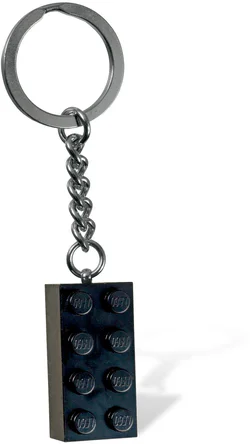 2 x 4 black brick key chain
