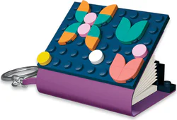 "Dot Keychain with Mini Notebook"