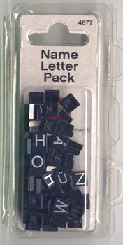 Black letter brick