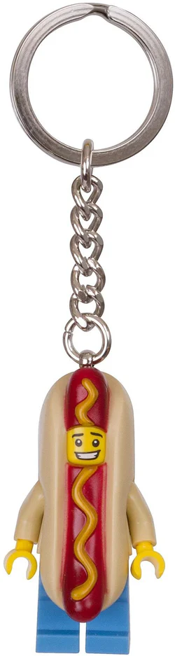 Hot dog keychain