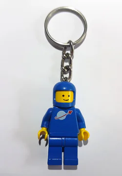 Blue astronaut key chain