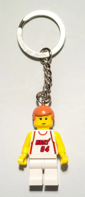 BASKETBALL: NBA MIAMI HOT FIRE TEAM 4 KEY CHAIN FOR PLAYERS 乐高 LEGO 850691