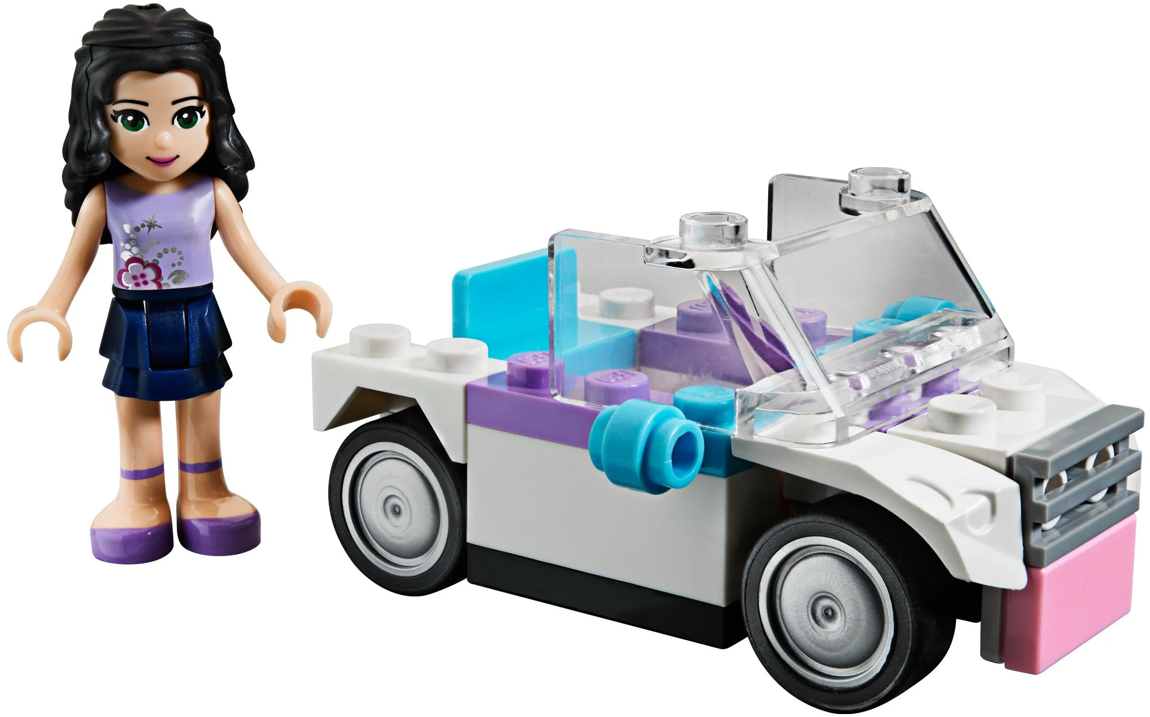 Emma and convertible car 10127
