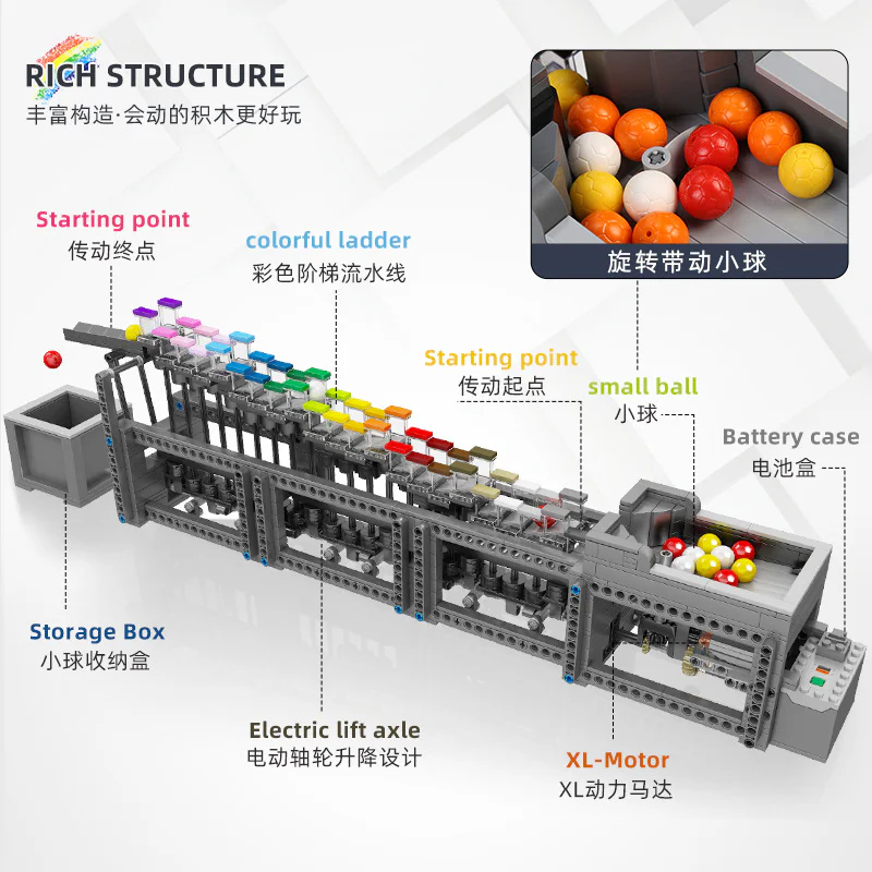 Rainbow Production Line: Colorful Steps MOC-25851 image 3