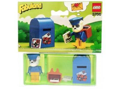 Mailman Boris and a mail dog. 乐高 LEGO 3786 image 1
