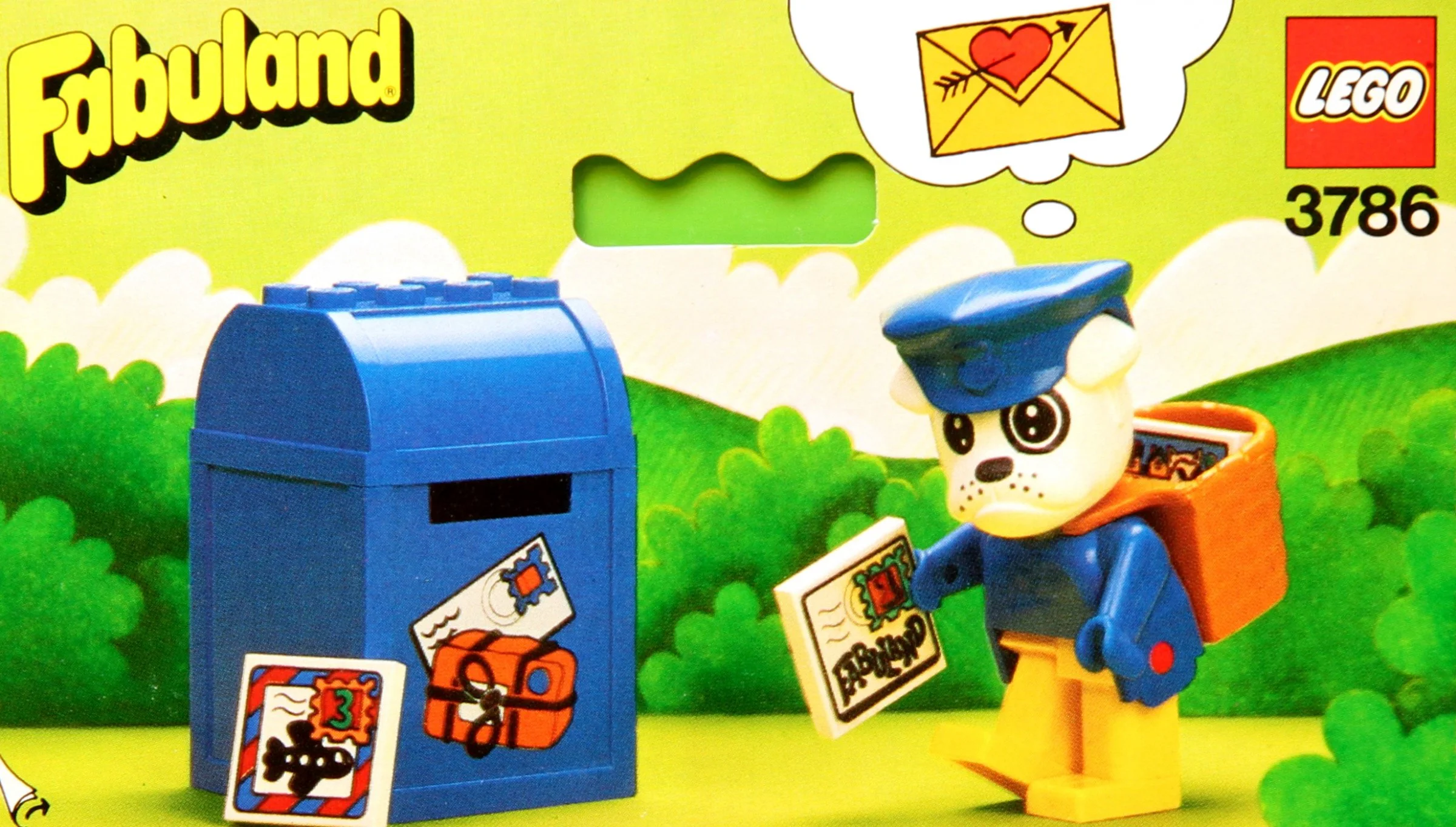 Mailman Boris and a mail dog. 乐高 LEGO 3786 image 3
