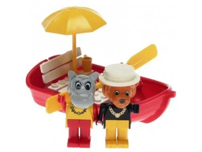 Leon Lion and Hanna River Horse rowing boat 乐高 LEGO 3622