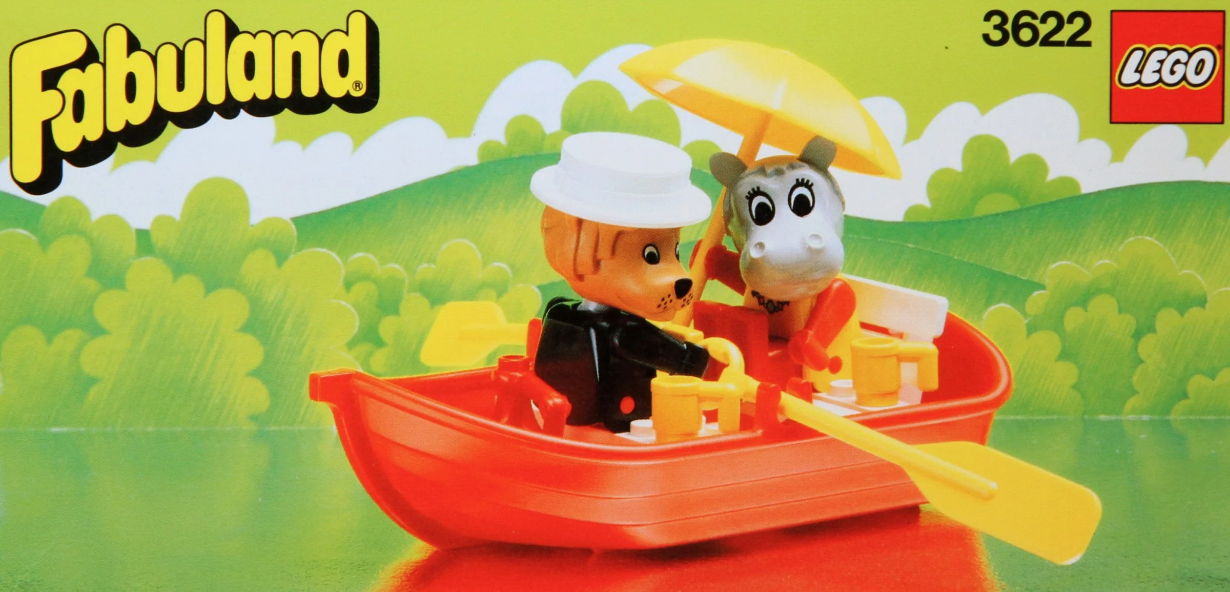 Leon Lion and Hanna River Horse rowing boat 乐高 LEGO 3622 image 1