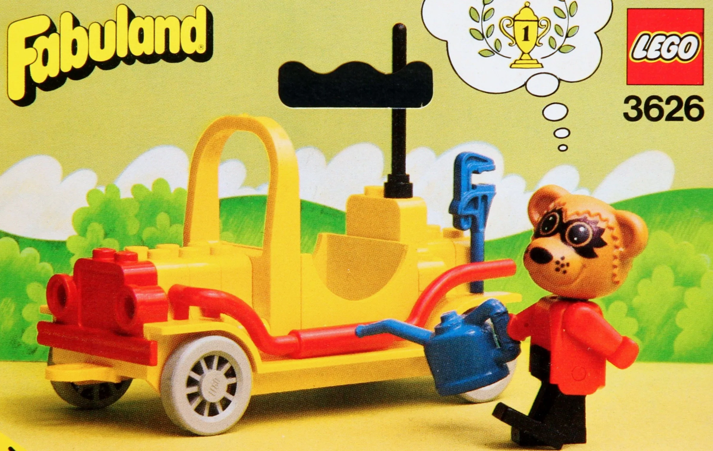 Badger Rogue and his sports car 乐高 LEGO 3626 image 1