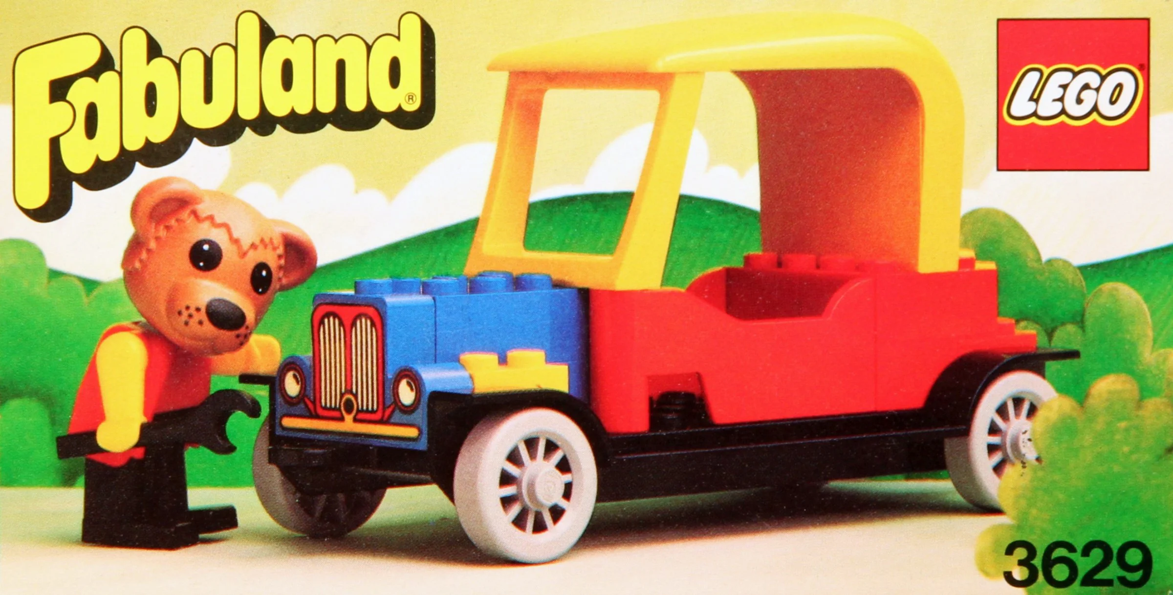 Barney Bear and his car 乐高 LEGO 3629 image 1
