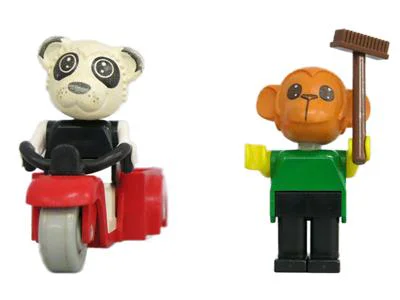 Panda Perry and chimpanzee Chester 乐高 LEGO 3628 image 2