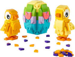 Easter chicks and eggs