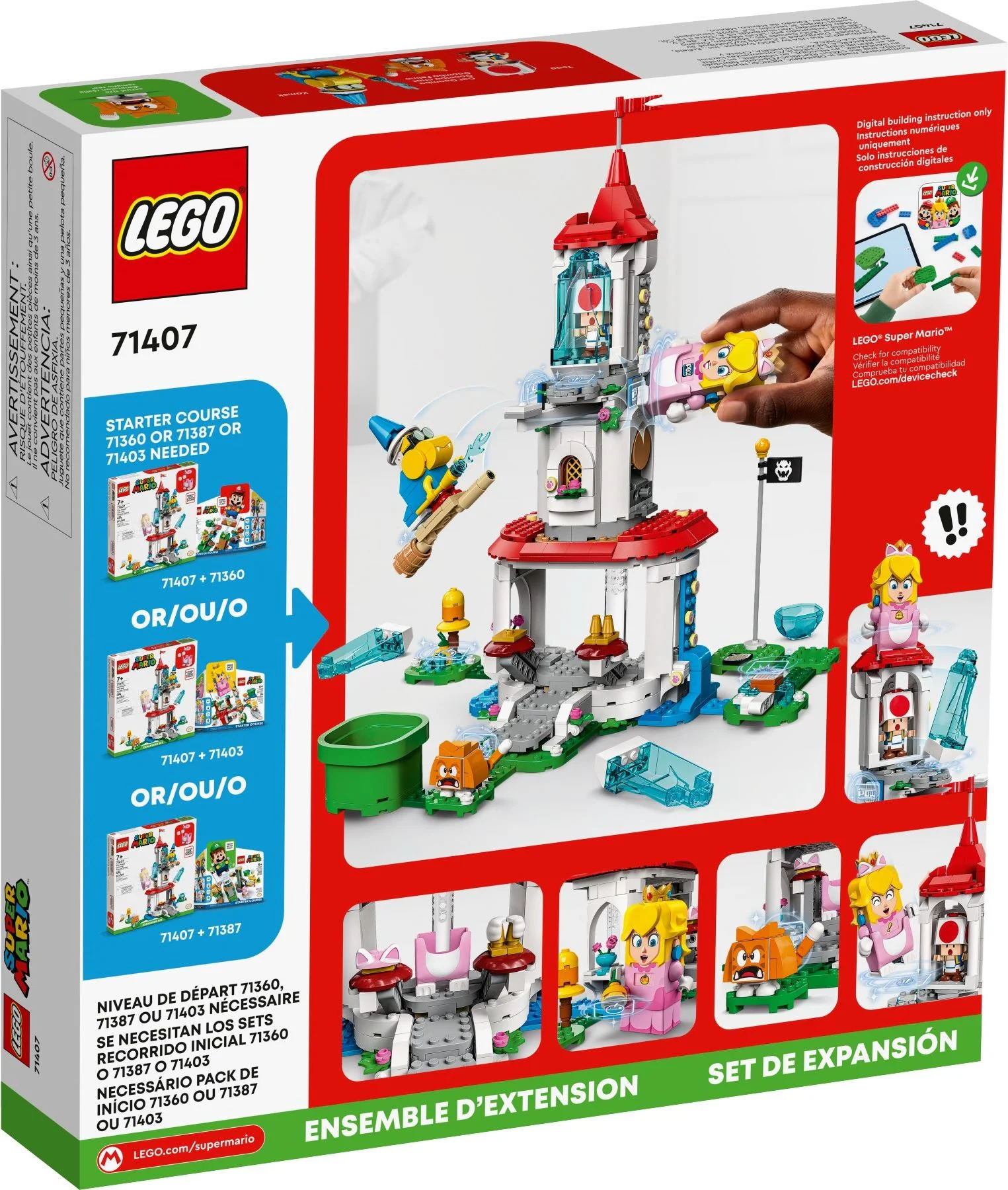 The cat peaches princess dress and ice tower extension 乐高 LEGO 71407 image 4