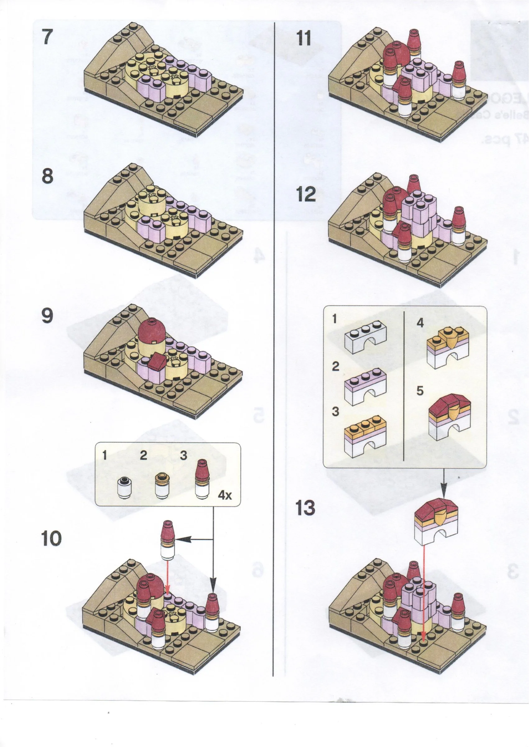 Beauty and the Beast: Princess Belle's castle 乐高 LEGO BELLE image 1