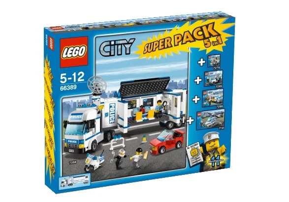 City police in a five-to-one gift package 乐高 LEGO 66389