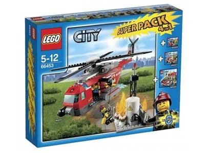 City fire, four and a gift package 乐高 LEGO 66453