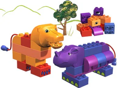 Rhino and Hippopotamus 乐高 LEGO 3514
