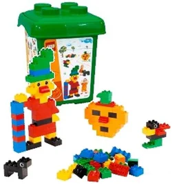 Clown's bucket-puzzle box.