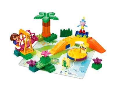 Dora Dora and the monkey Boots are at the playground 乐高 LEGO 7332