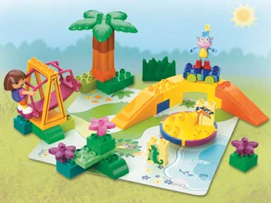 Dora Dora and the monkey Boots are at the playground 乐高 LEGO 7332 image 3