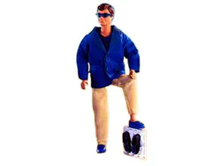Christian in the blue jacket