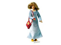 Olivia wears a slip dress.
