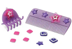 A comb and a hair card