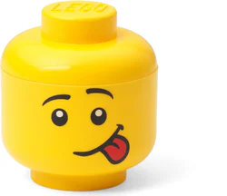 The mini-faced guy's head is in the box